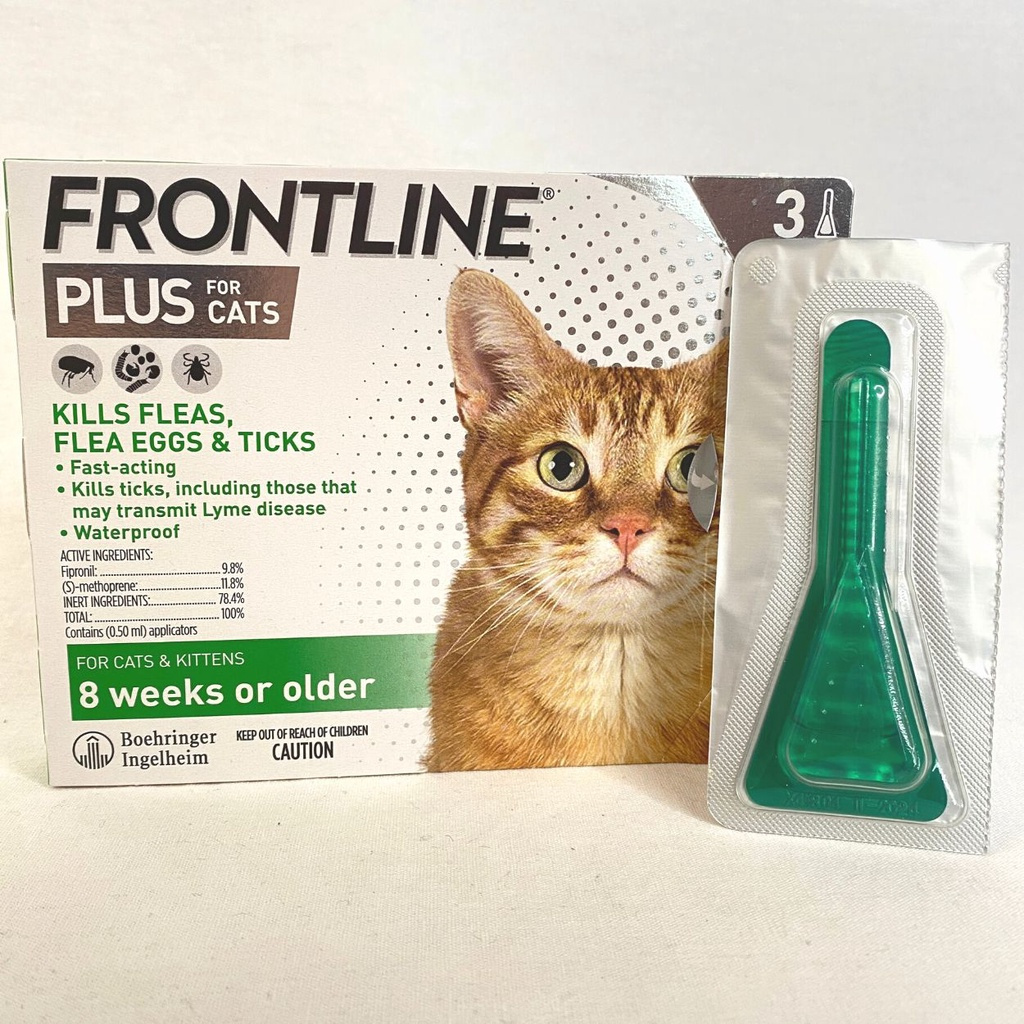 Frontline Plus Cat Flea and Tick Drop Medicine for Cats 1pcs | Shopee ...