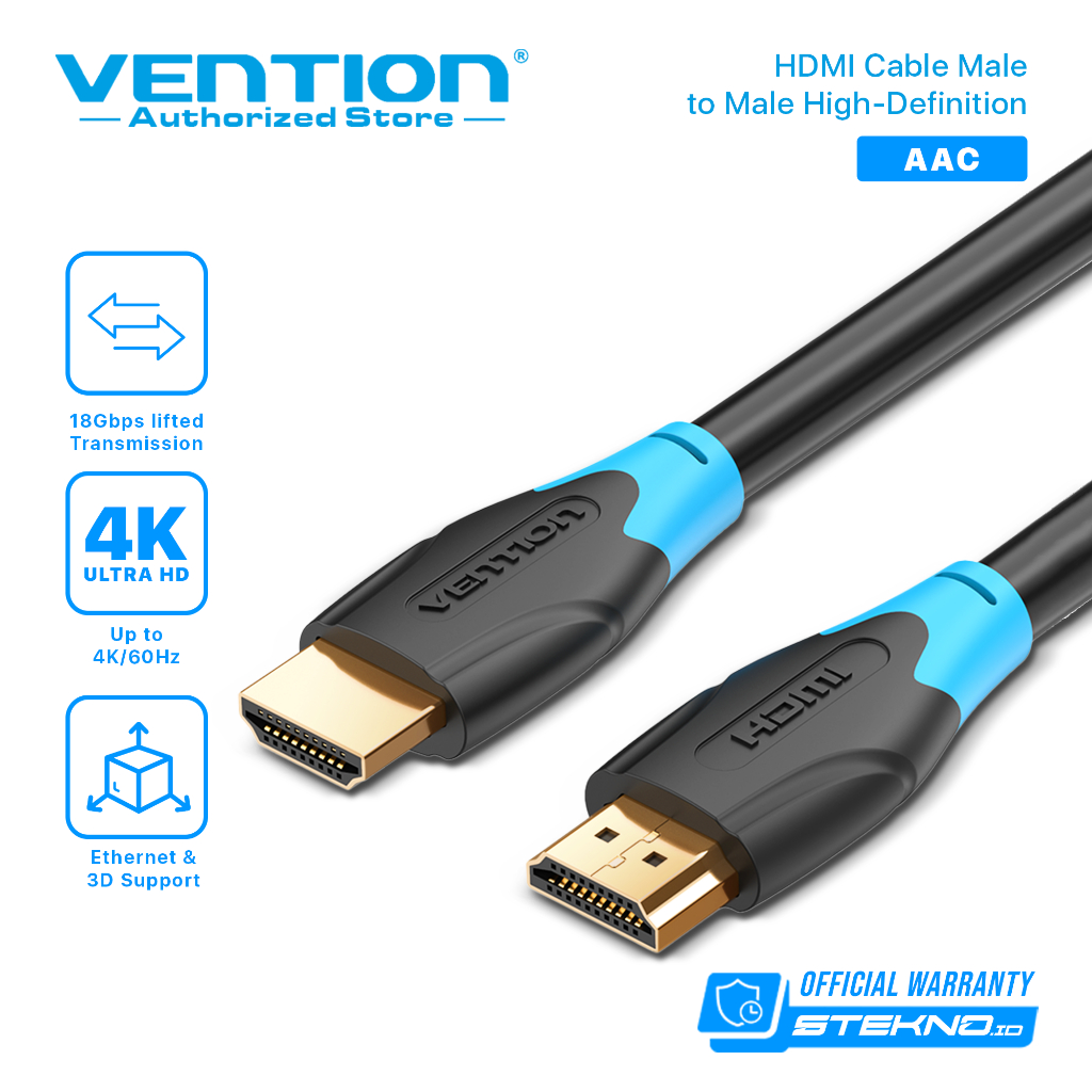 Vention [AACBG 1.5M] Kabel HDMI 3D v2.0 4K UHD High Speed Quality