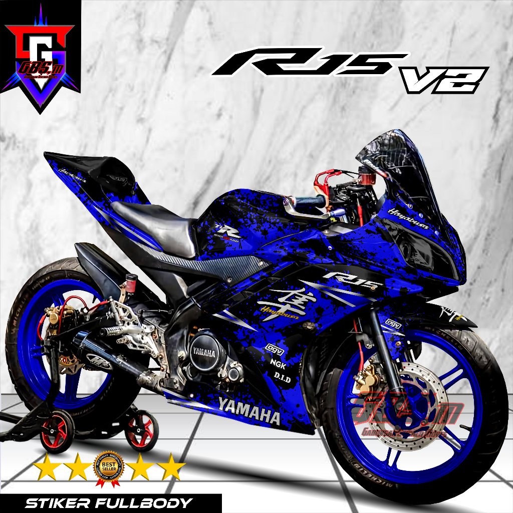 R15 v2 Fullbody Decal Sticker Motip Hayabusa Racing Decal r15 v2 ...