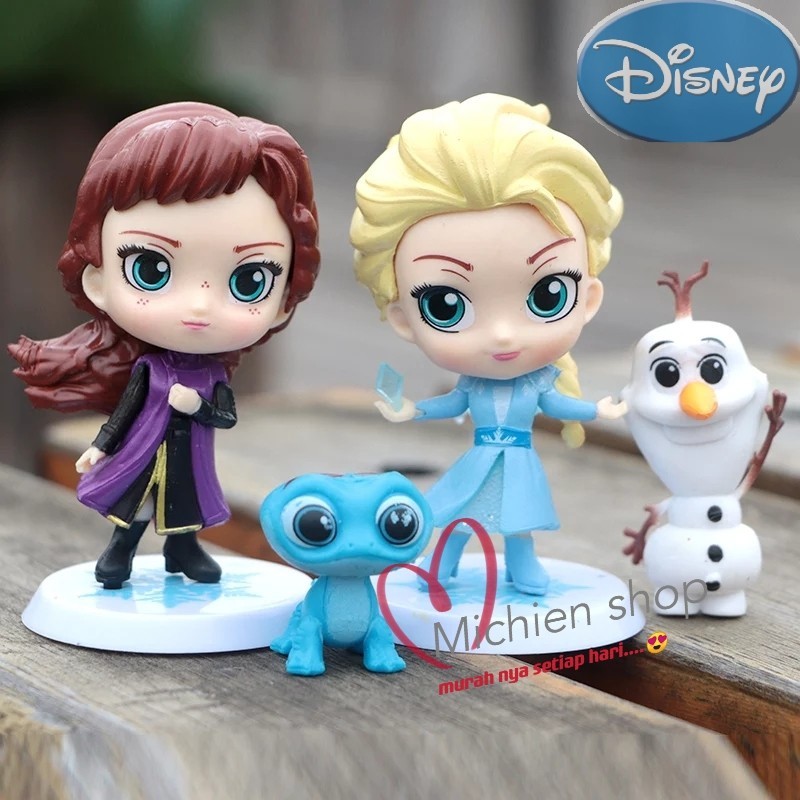 Frozen Topper cake Figure Frozen Chibi set 4pcs | Shopee Singapore