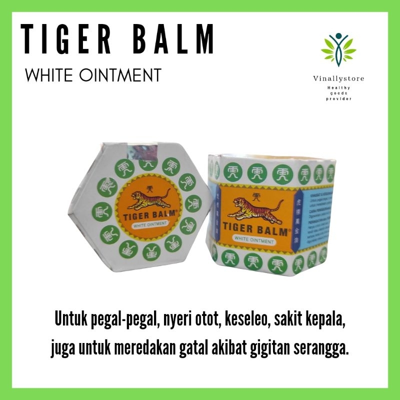 Tiger Balm White Ointment 20g (Resolves Headaches, Relieves Congested