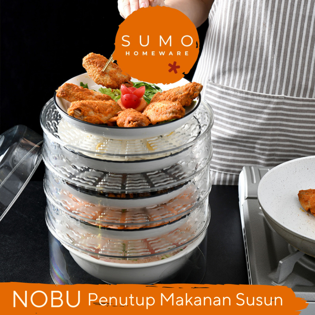 |SUMO SUMO SUMO| NOBU Multi-Tier Food Storage Container, Anti-Dust Side ...
