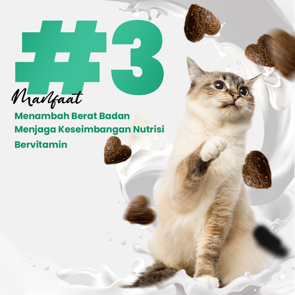 PAWZIO CATFOOD MAKANAN KERING PROBIOTIK 1KG dengan tambahan khusus TAURIN untuk menggembulkan - Gambar 4