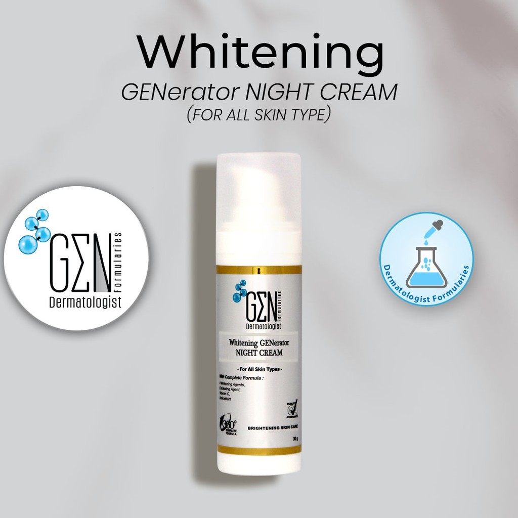 Gen Dermatologist Whitening Generator Night Cream 30g | Shopee Singapore