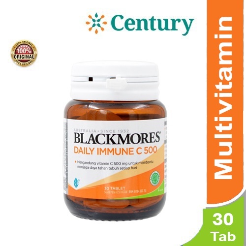 Blackmores Daily Imunne C 500 Isi 30 Tablet / Daya Tahan Tubuh / Vitamin C / Suplement Vitamin