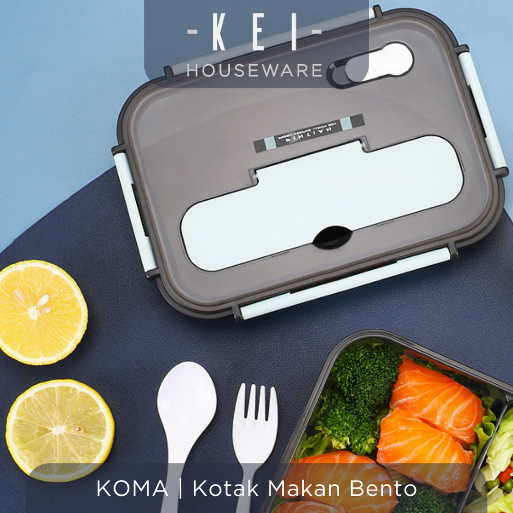 KEI - KOMA Aesthetic Food Box Simple Rice Food Container Bento Box ...