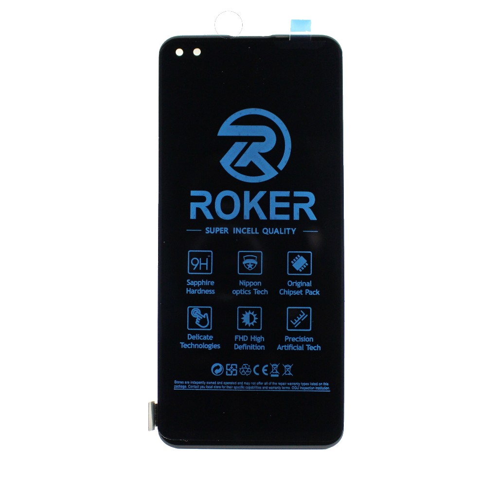 ROKER LCD TOUCHSCREEN OPPO RENO 4 / 4F / 4 Lite / A93 / F17 Pro / Reno4 F / CPH2113 SPH2209 CPH2209 CPH2125 CPH2121 LCD TS FULLSET ORIGINAL BY ROKER - Gambar 2