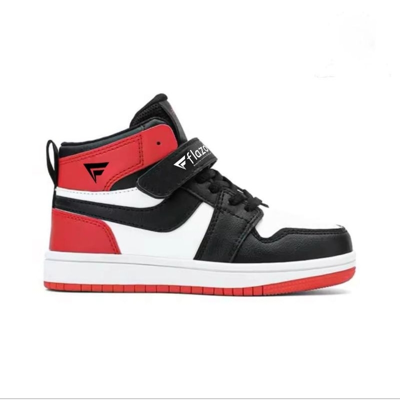FlAZO Sepatu sneakers Kids anak Laki Laki Perempuan Tali Velcro Sepatu Sekolah Boots size 31 - 40 - Gambar 2