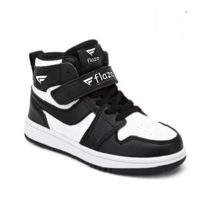 FlAZO Sepatu sneakers Kids anak Laki Laki Perempuan Tali Velcro Sepatu Sekolah Boots size 31 - 40 - Gambar 3