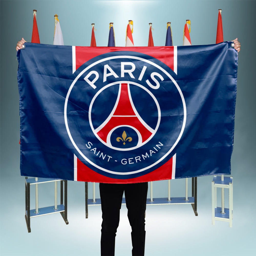 Pas Cher Drapeau PSG Officiel 150x100cm - Collection Paris Saint Germain Polyester Supporter 1046264