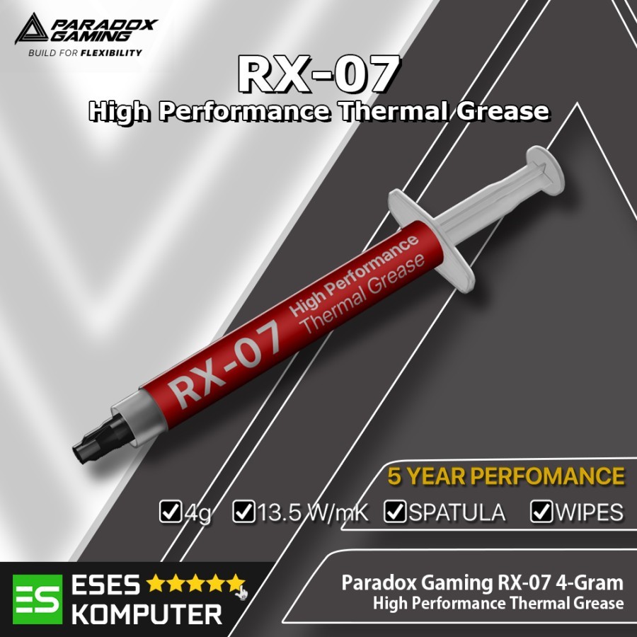 Paradox Gaming Thermal Paste RX-07 (4 Grams) - RX07 High Performance ...