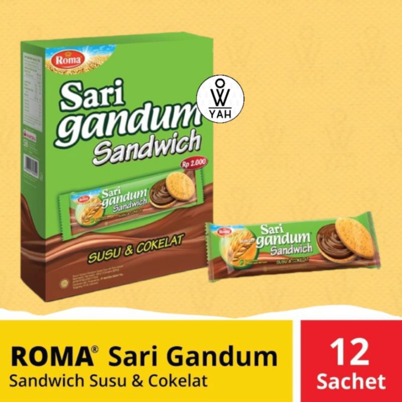 Roma Wheat Milk Chocolate Biscuits box of 12 Packets | Shopee Singapore