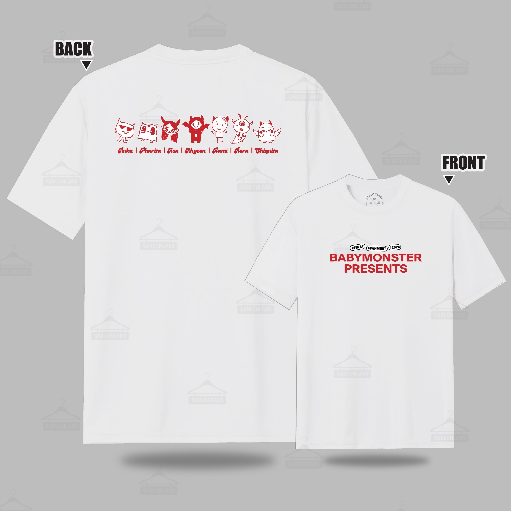 BABYMONSTER SEE YOU THERE T-SHIRT 2024 | REGULAR SIZE | OVERSIZE
