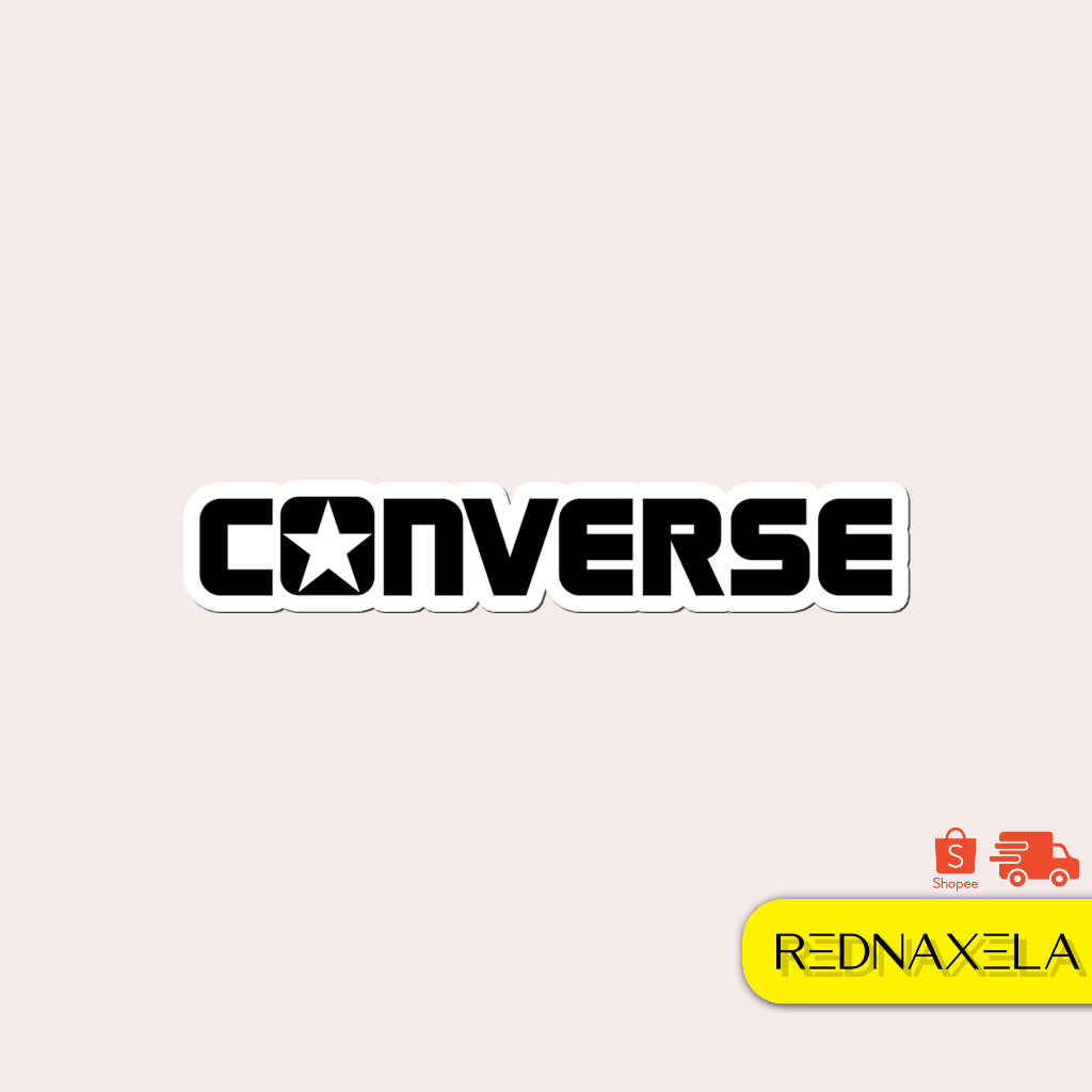 Converse Vinyl Sticker Outdoor Luggage Sticker Waterproof Sticker ...