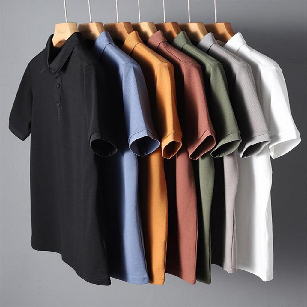 Noveli wear - Men's collared polo shirt short sleeve | Men's plain ...