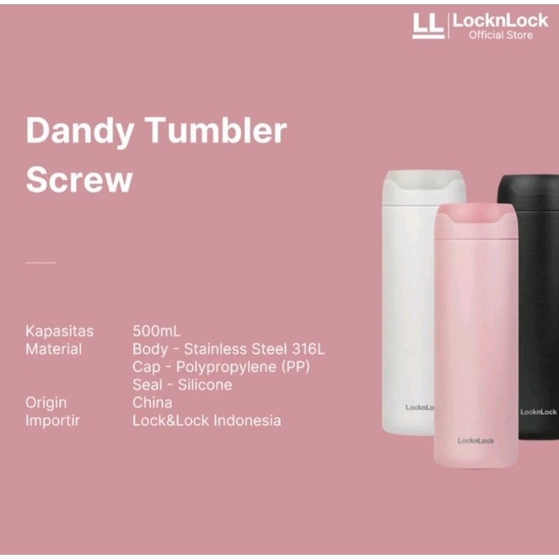TERMOS Dandy Tumbler Screw LocknLock 500ml - LHC4281 / LocknLock Dandy ...