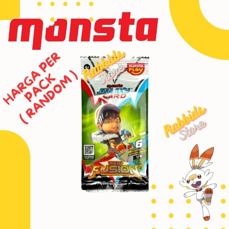 Random BOBOIBOY GALAXY CARD Original Monsta Indonesian TCG BOBOIBOY ...