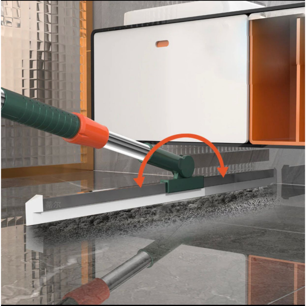 PUSAT17 ALAT WIPER SERBAGUNA 180 DERAJAT 3IN1 SAPU WIPER TELESCOPIC PEL LANTAI ALAT PEMBERSIH KACA JENDELA 3IN1 ALAT WIPER LANTAI PANJANG SAPU LANTAI KARET RUBBER MOP FOR GLASS - Gambar 4