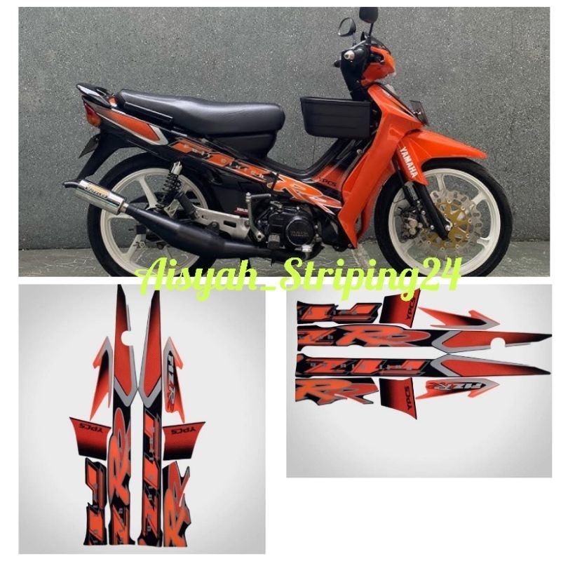Yamaha Fizr Fiz r f1zr full clutch 2001 2002 black body striping ...