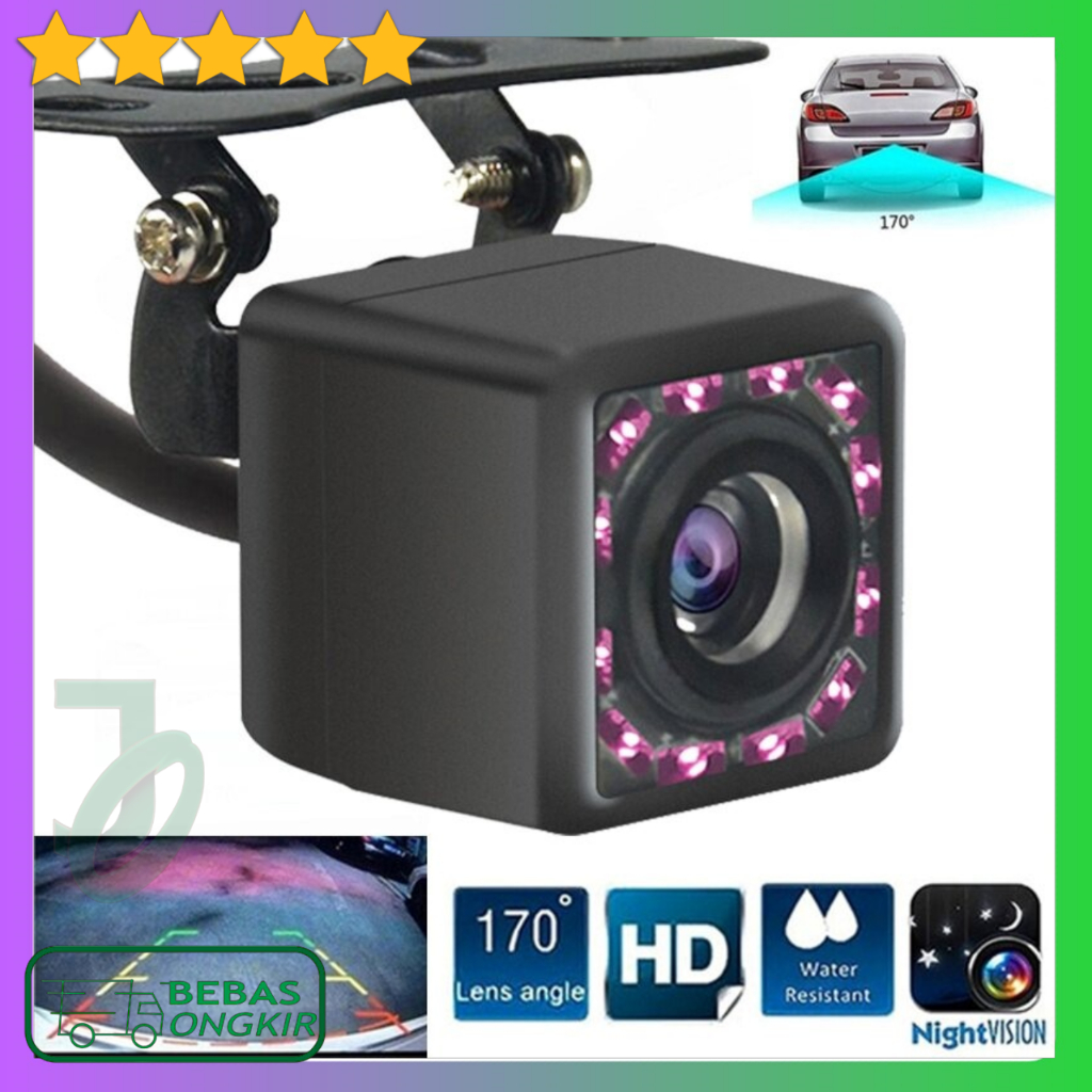 Car Reverse Camera Parking Rear View Camera 12 LED Infrared GMAIOXO ...