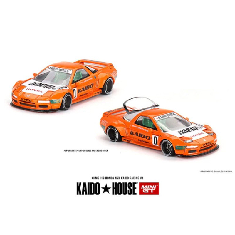 Mini GT x Kaido House Honda NSX Kaido Racing V1 Orange - KHMG119