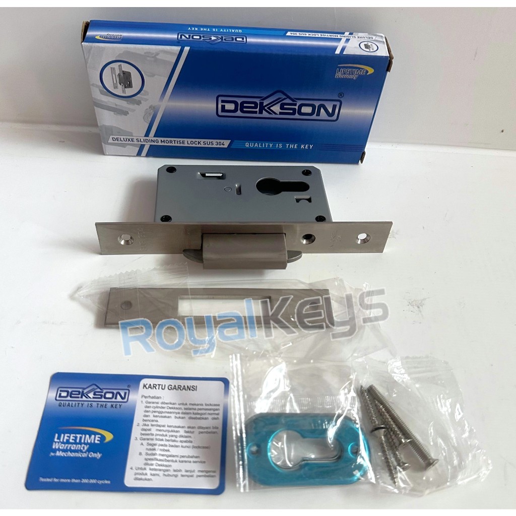 Mortise Lock Dekkson Dekson MTS SLD DL 84100N SSS Aluminum Wood Sliding ...