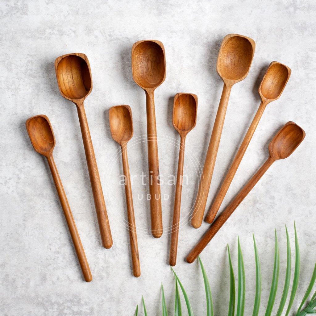 Glara - Teak Wood Spoon / Unique Teak Wood Spoon Made of Natural Food ...