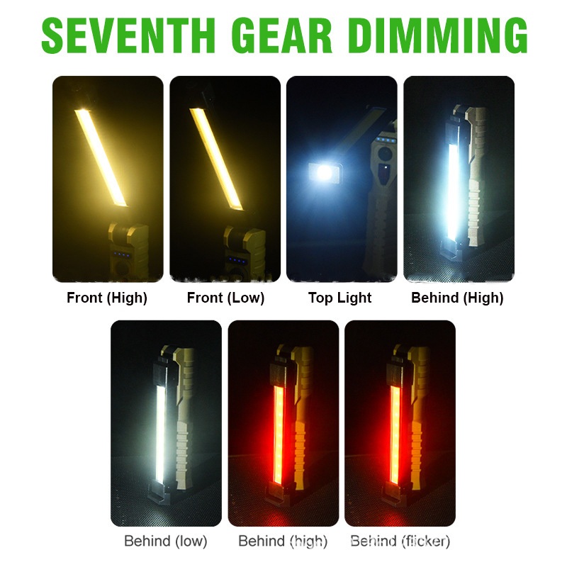 Senter LED FT20 Portable Magnet COB Charger 7 Mode - Gambar 4