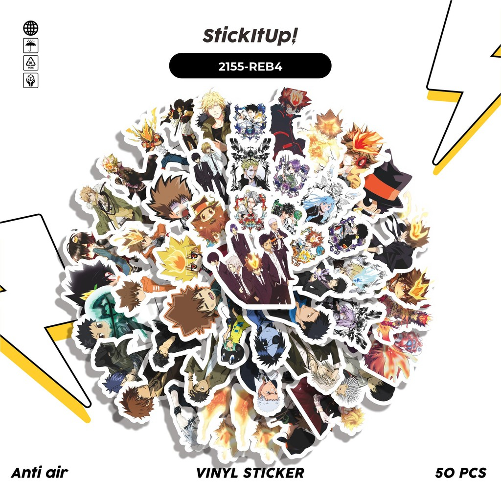 50 Pcs Sticker Pack ANIME SERIES REBORN CHARACTER MIX O4 Cute Aesthetic ...