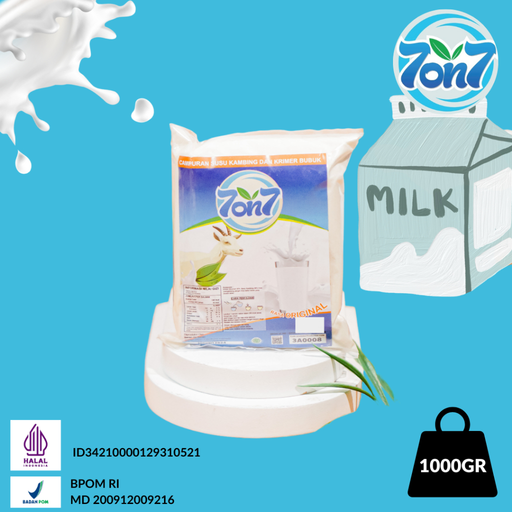 Goat Milk Etawa BPOM Powder Packaging 1000 gr Full Cream Goat Milk 1 kg