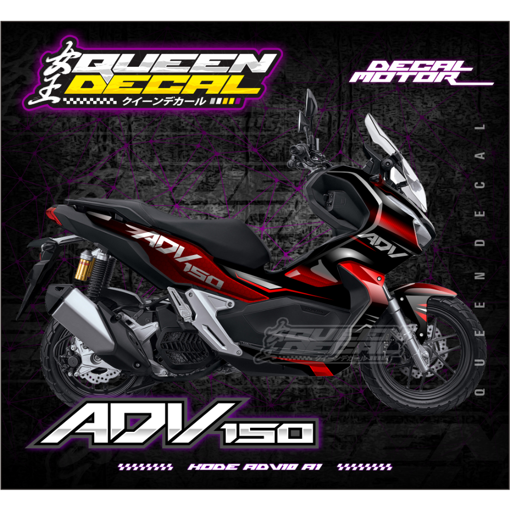 ADV 150 FULLBODY DECAL STRIPING STICKER CUSTOM COLOR COMBINATION ...