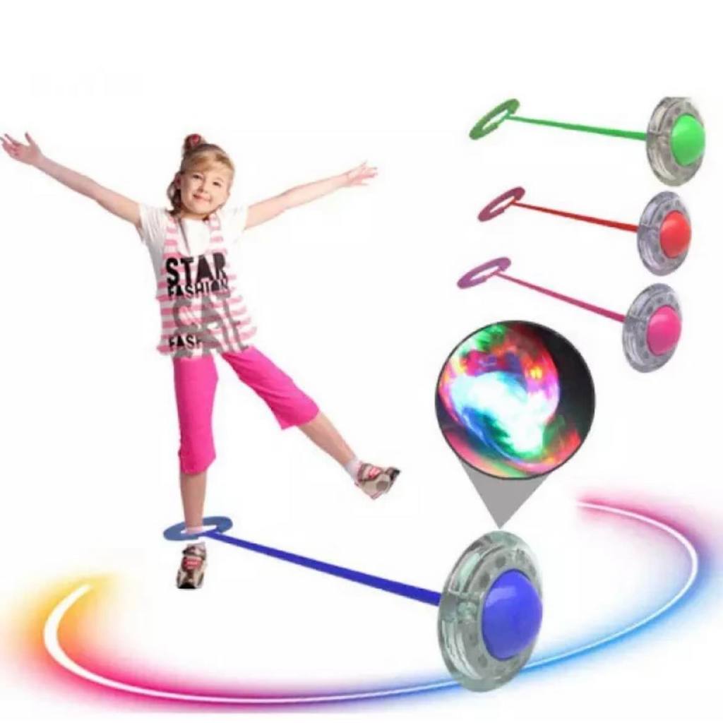 Yoyo Foot Toy/Foot Hulahoop/Hulahoop Foot Flashing Jumping Ring Skiping ...