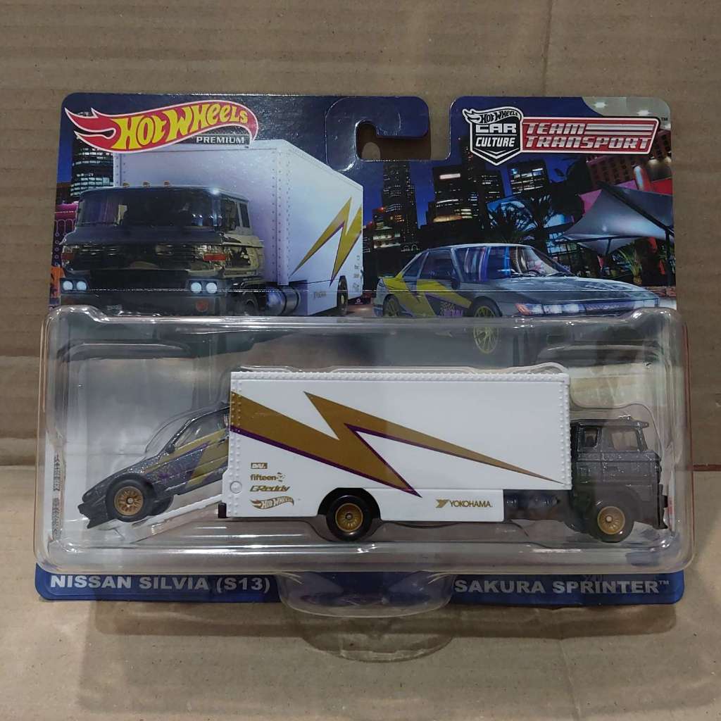 Hotwheels Team Transport Nissan Silvia S13 Sakura Sprinter Shopee Singapore