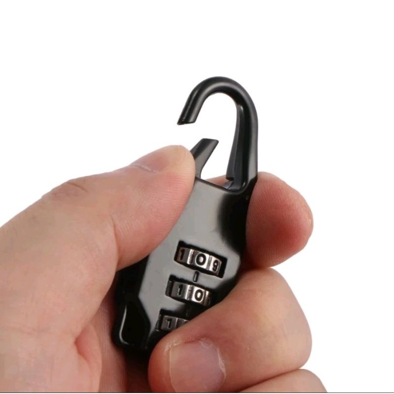 1PCS Kunci Gembok Tas Koper Ransel Warna Hitam Kombinasi Kode Angka Swiss Pengaman Loker Code Lock Numeric Serbaguna A161 - Gambar 4