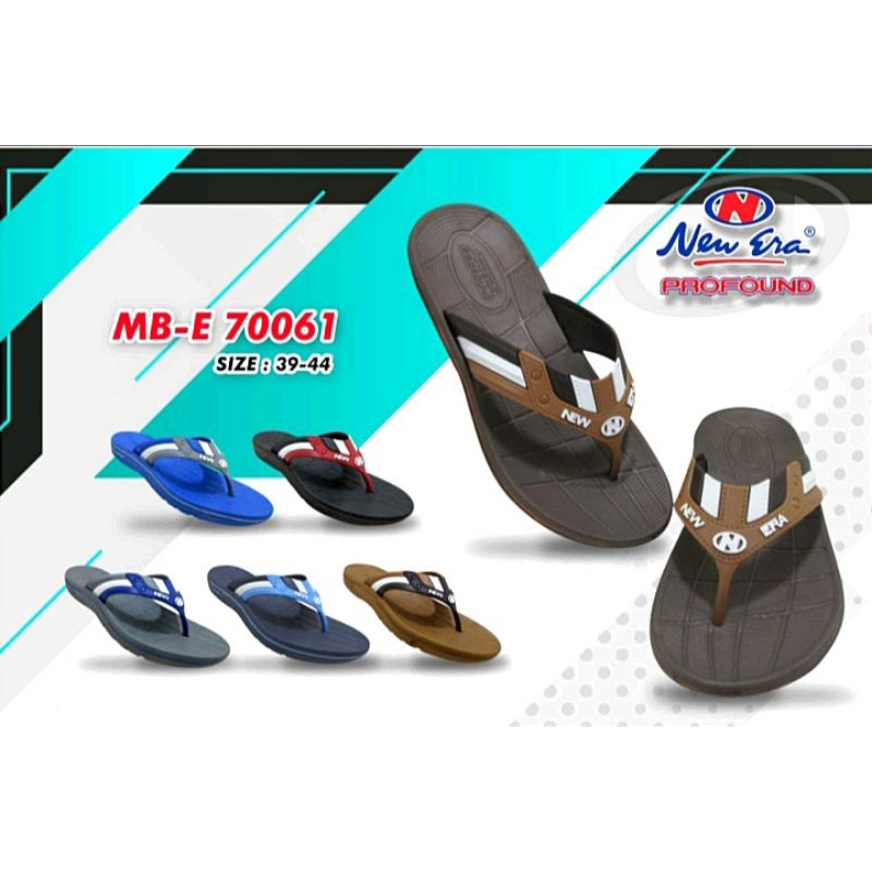 New ERA MB 70061 6033 Rubber Slippers Sandals SIZE 39 44 100