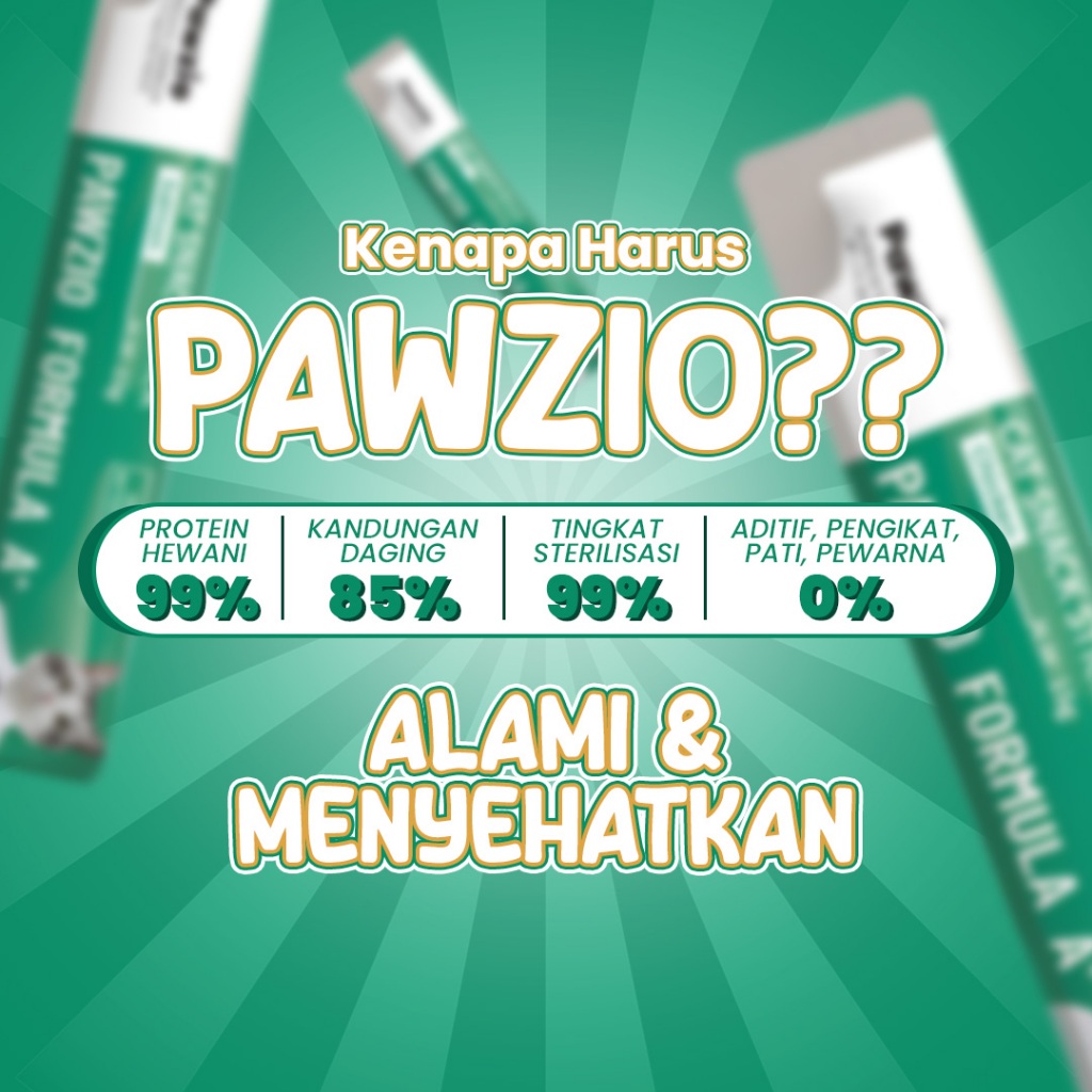 PAWZIO 3 Varian Creamy Cat Strips Snack Kucing Cemilan Kucing - Gambar 2