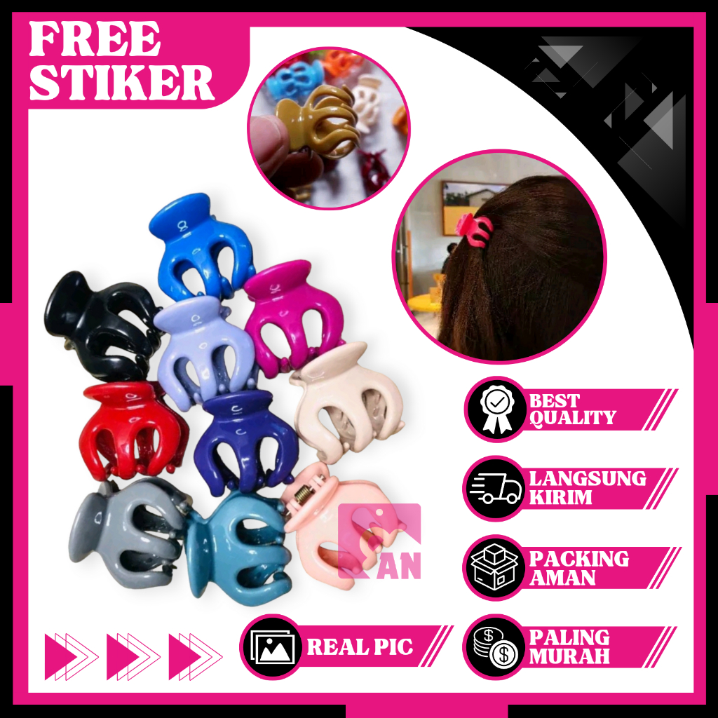 1PCS Jepit Rambut Korea Jedai Wanita Kecil Aksesoris Cewek Jepitan Badai Hair Glossy Gigi 3 Warna Warni A072