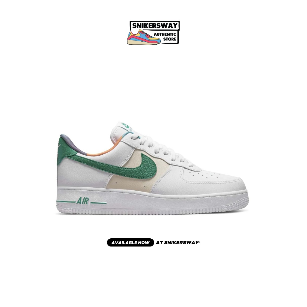 Air force 1 sales green and black