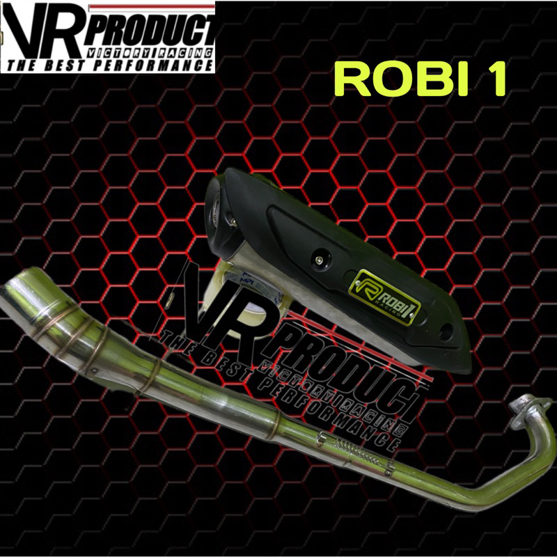ROB1 Std Racing Fullsetknalpot For Supra X 125 VEGA Jupiter Smash ...