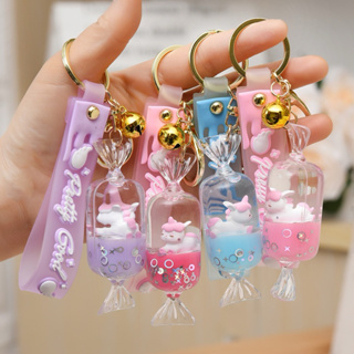 Wholesale KeyChains Girl Gift Pendant Quicksand Silicone Keychains