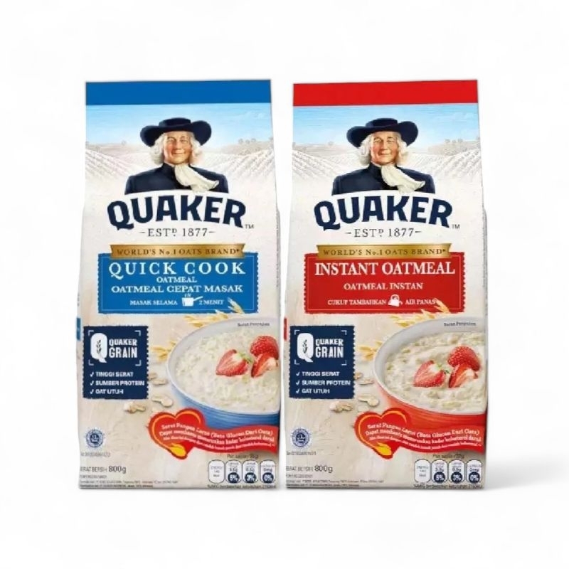 Oatmeal Quaker Instant 800gr-breakfast Menu- Gadjah Mada-Economic Shop ...