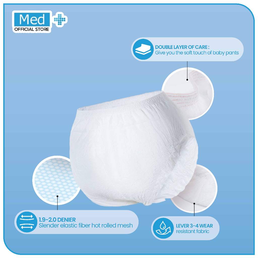 Med+ Celana dalam steril sekali pakai / Sterile Disposable Underwear 1Pcs - Gambar 3
