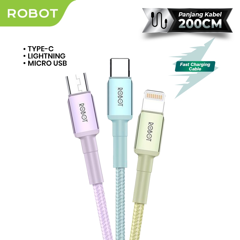 Robot Kabel Data Quick Charge 2M Fast Charging