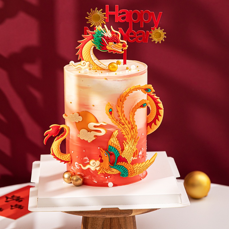Phoenix Dragon Topper Chinese New Year Bird Sincia Chinese New Year ...