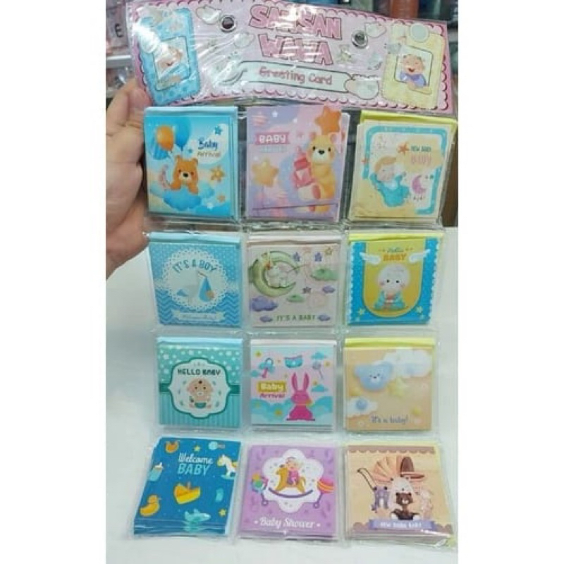 Tambahan Kartu ucapan ulang tahun baby new born dll motif lucu - Gambar 2