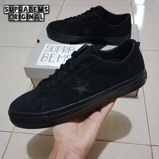 All black one star on sale converse