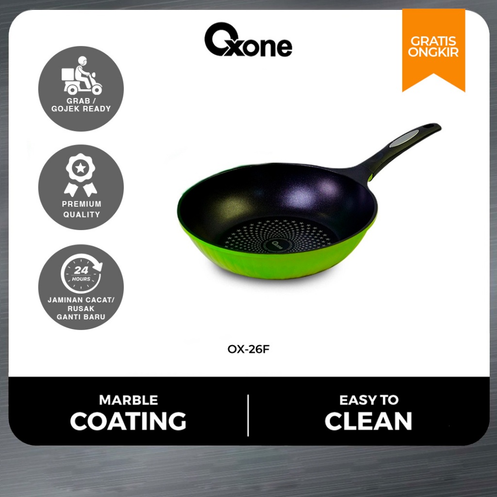Oxone OX26F Fry Pan 26cm Marble Coating