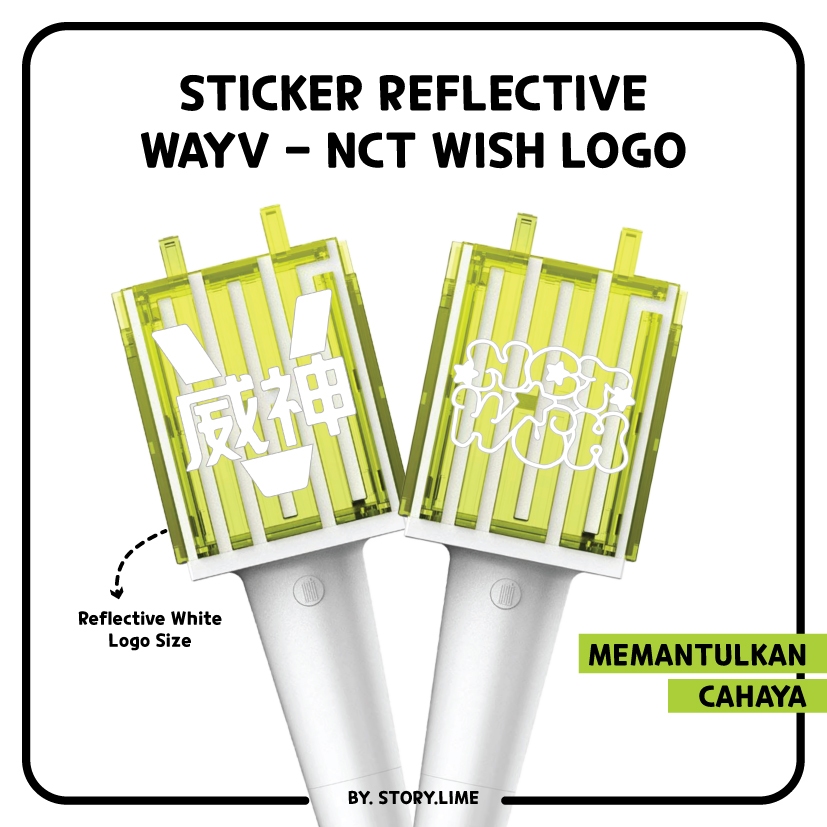 Wayv Sticker, NCT Wish Logo Deco Reflective Kpop Decal for NEOBONG ...