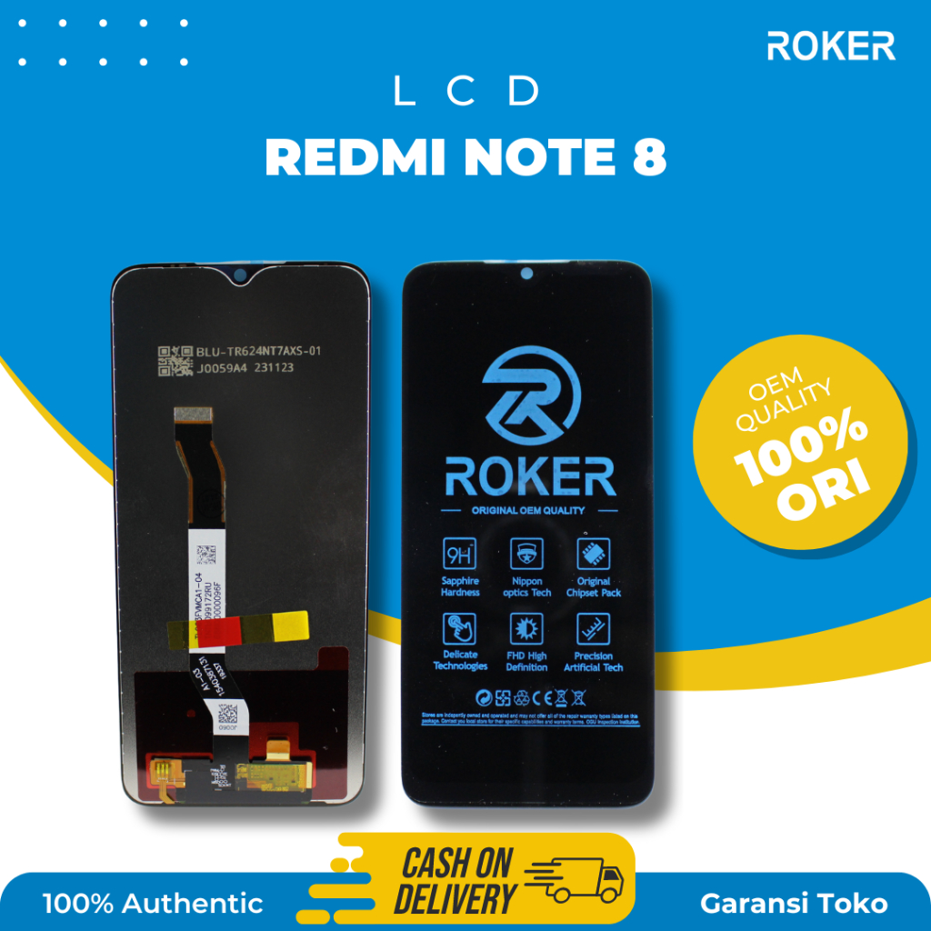 ROKER LCD TOUCHSCREEN XIAOMI REDMI NOTE 8 TS FULLSET ORIGINAL BY ROKER