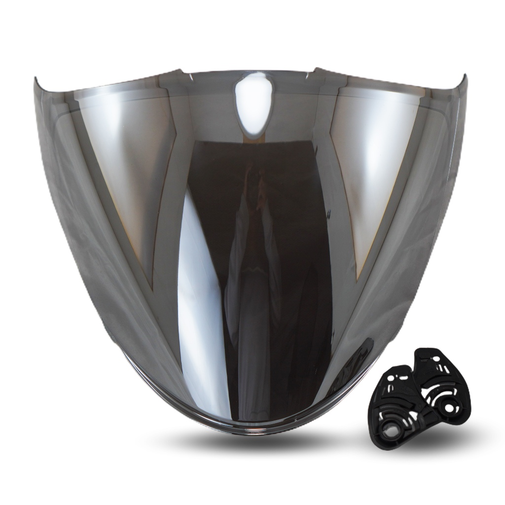 Kaca Helm Visor Flat SIlver Gold Smoke Clear Terbaru SNI